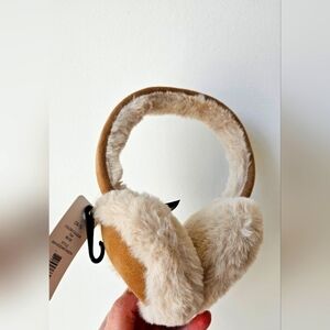 Kit Accessories Earmuffs Ears Warmer Faux Fur Taupe Brown Beige